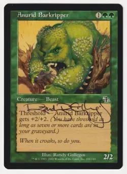 Signed Anurid Barkripper Proof LP Judgment Artist Randy Gallegos MTG Magic AP! - Image 1