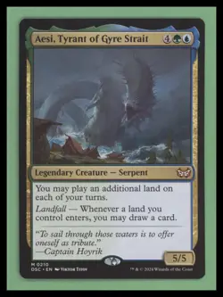 Commander: Duskmourn: House of Horror #210 Aesi, Tyrant of Gyre Strait - Image 1