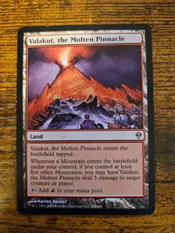 Magic: The Gathering Valakut, the Molten Pinnacle Rare Land Zendikar Regular - Image 1