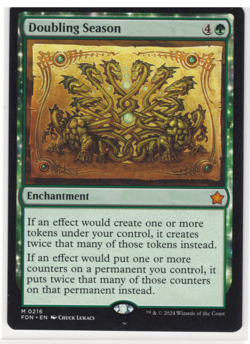 Doubling Season M Foundations 216 NM Magic MTG ***LOOK***! - Image 1