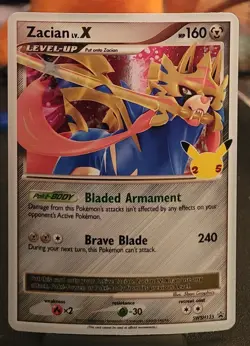 Zacian Lv. X - SWSH135 - Full Holo - SWSH Black Star Promo - Pokemon Card LP - Image 1