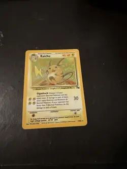 Pokemon TCG Raichu 14/62 Fossil Unlimited Holo Card - Image 1