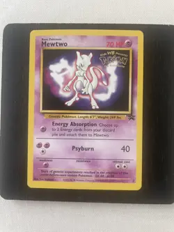 Mewtwo no.3 Black Star Promo Pokemon Card WB Movie, WOTC, Purple - Image 4