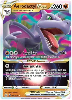 Aerodactyl VSTAR 093/196 - Lost Origin - Pokemon TCG - Ultra Rare Holo - NM - Image 1