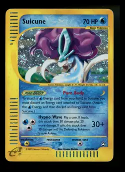 #3 Suicune H25/H32 Aquapolis 2002 Rare Holo e-Series Pokemon Card TCG - Image 1