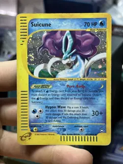 #3 Suicune H25/H32 Aquapolis 2002 Rare Holo e-Series Pokemon Card TCG - Image 3
