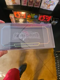 Pokemon Paldea Evolved Elite Trainer Box ETB Sealed w/ Case – Small Tear At Top. - Image 4