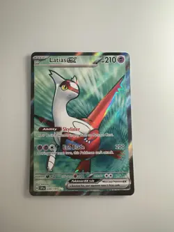 Pokemon Latias EX TCG Surging Sparks 220/191 Full Art Ultra Rare Holo NM - Image 1