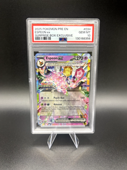 PSA 10 Espeon Ex Prismatic Evolutions 034/131 Surprise Box Stamped Pokemon TCG - Image 1