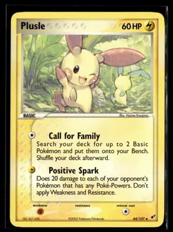Pokemon TCG Deoxys #44/107 Plusle - Image 1