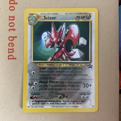 Scizor 33 Pokemon WOTC Black Star Promo - Near Mint NM (fast dispatch) - Image 2