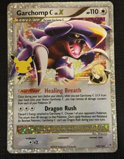 2021 POKEMON CELEBRATIONS CLASSIC COLLECTION GARCHOMP C LV.X 145/147 - Image 1