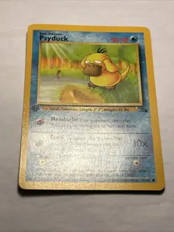 Psyduck 53/62 Fossil Set 1st Edition 1999 Pokemon TCG Vintage WOTC Card NM - Image 4