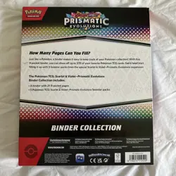 Pokemon TCG Prismatic Evolutions - Scarlet & Violet 8.5 - Binder Collection X 6 - Image 2