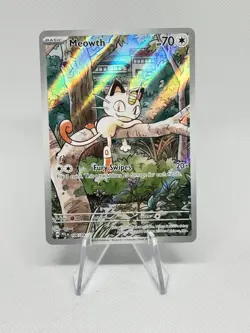 Pokemon Meowth 106/094 – Phantasmal Flames – English IR (Illustration Rare) - Image 1