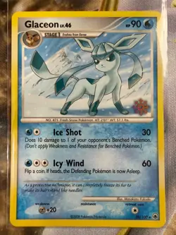 Glaceon 20/100 Pokemon Countdown Calendar Snowflake Stamp Promo Eng Pokemon LP - Image 1