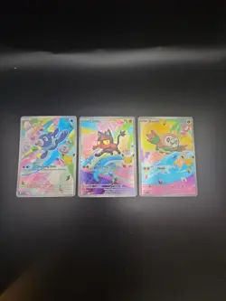 Rowlet, Litten, and Popplio First Partner Promos - MEP 043, 044, 045 Pokemon TCG - Image 1