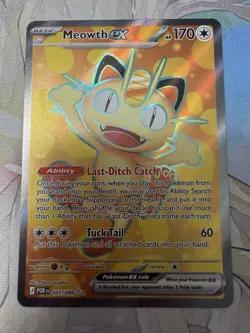 Meowth ex 107/088 Full Art Ultra Rare Holo - Pokemon Perfect Order - English - Image 1