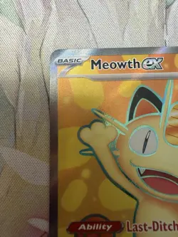 Meowth ex 107/088 Full Art Ultra Rare Holo - Pokemon Perfect Order - English - Image 2