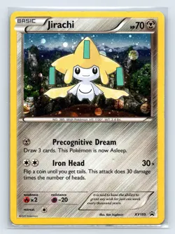 Pokemon TCG XY Jirachi XY195 Black Star Promo Cosmos Holo - Image 1