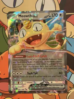 Meowth EX 62/88 Double Rare Holo Perfect Order Pokemon TCG - Image 1