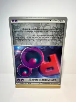Team Rocket's Energy 182/182 Uncommon Destined Rivals Pokemon Reverse Holo NM - Image 2