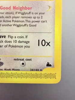 Pokemon skyridge Wigglytuff 34/144 Regular non-holo EX-MT NEVER PLAYED - Image 3