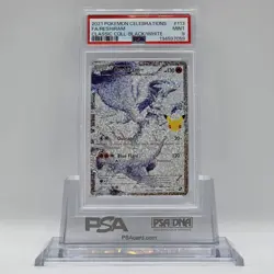 2021 Pokemon Celebrations Classic Coll Black/White #113 Full Art Reshiram PSA 9 - Image 1