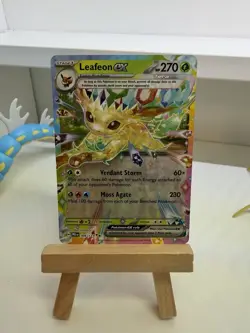 Pokemon TCG Near Mint Prismatic Evolutions Leafeon ex 006/131 Double Rare - Image 1