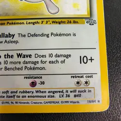 Pokemon TCG Wigglytuff Jungle 16/64 Holo Unlimited Holo Rare - Image 4