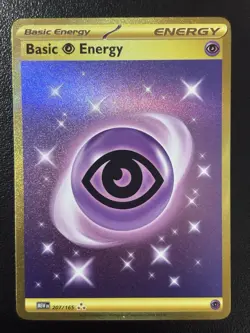 Pokemon TCG Basic Psychic Energy Scarlet & Violet 151 207/165 Holo Hyper Rare LP - Image 1
