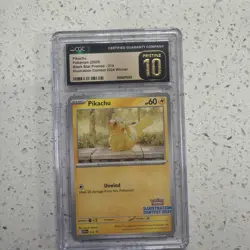 POKEMON CGC PRISTINE 10 PIKACHU ILLUSTRATION CONTEST WINNER 2024 #214 PROMO - Image 1