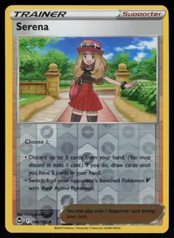 SERENA 164/195 UNCOMMON SILVER TEMPEST POKEMON REVERSE HOLO NM/M - Image 1