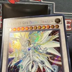 YuGiOh! BLMM-EN151 Stardust Sifr Divine Dragon 1st Edition Secret Rare NM - Image 3