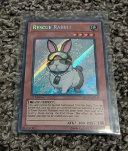 YuGiOh Rescue Rabbit #PHSW-EN037 1st Edition Secret Rare - Image 3