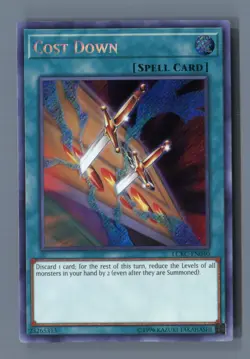 Cost Down LCKC-EN040 Secret Rare Legendary Collection Kaiba Yu-Gi-Oh LP - Image 1