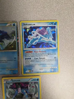 Pokemon Holo Suicune 3 Card Lot- Black Star Promo-Secret Wonders(2007/2010/2013) - Image 3