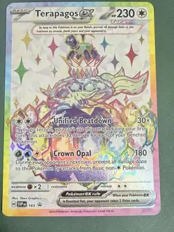 Terapagos EX 165 Scarlet & Violet Promo Holo Raw English Pokemon Card NM - Image 1