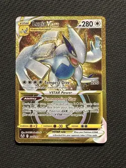 Pokemon Lugia VSTAR Secret Rare 211/195 Silver Tempest Full Art Holo VSTAR Card - Image 1