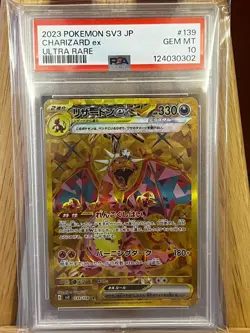 PSA 10 Charizard ex Gold UR 139/108 SV3 Japanese Pokemon Card GEM MINT - Image 1