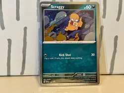 Scraggy 186 Sv: Scarlet & Violet Black Star Promo Card Cosmos Holo (Bndl & Save) - Image 1