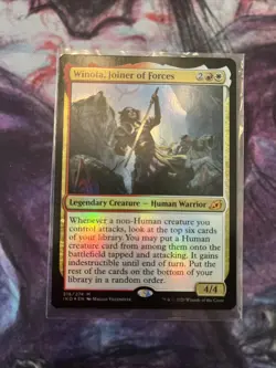 Magic the Gathering Ikoria: Lair of Behemoths MTG Winota, Joiner of Forces Foil - Image 1