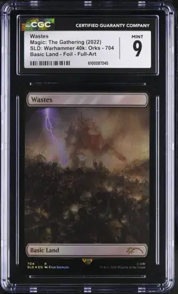 WASTES Secret Lair Foil Rare Warhammer 40k CGC 9 MTG [Nostalgium] - Image 1