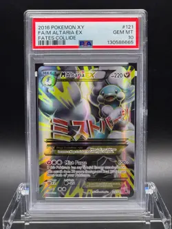 PSA 10 GEM MT 💎 - M Altaria EX (Full Art) 121/124 Fates Collide Holo - Image 1