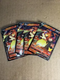 Pokemon Celebrations Lance's Charizard V Oversized Jumbo Promo SWSH133 NM SWSH - Image 1