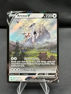 Pokemon tcg Arceus V SWSH Promo Holo Black Star SWSH204 English 220 HP 2022 - Image 1