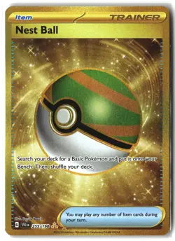 Nest Ball ⭐ 255/198 Holo Hyper Rare Scarlet & Violet 2023 Pokemon NM - Image 1