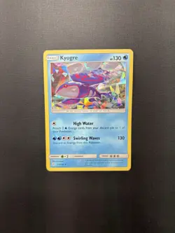 Kyogre #53/236 Pokemon TCG Sun & Moon: Cosmic Eclipse Cracked Ice Holo - LP - Image 1