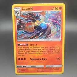 Pokemon TCG Lucario SM54 Cosmos Holo Black Star Promo - Image 1