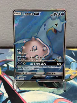 Lapras GX (Full Art) 139/149 Ultra Rare SM Base Set Pokemon Card LP - Image 2